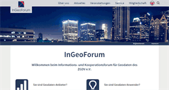 Desktop Screenshot of ingeoforum.de