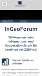 Mobile Screenshot of ingeoforum.de