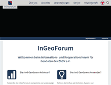 Tablet Screenshot of ingeoforum.de